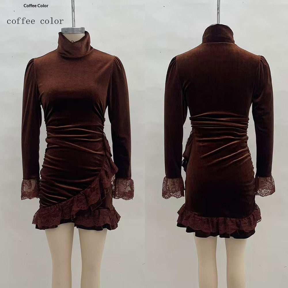 The Midnight Muse Ruched Mini Dress