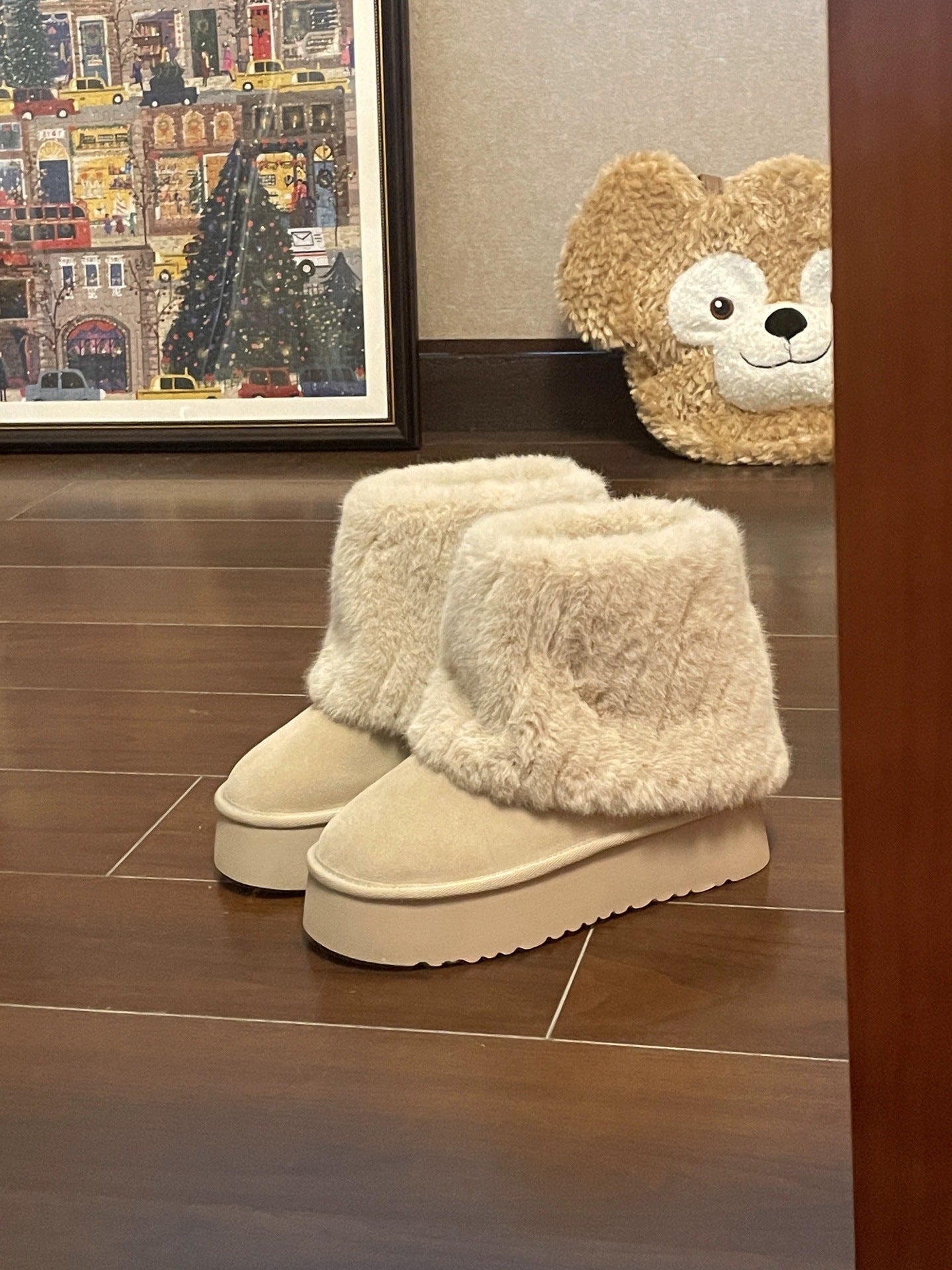 Cloud Luxe Faux Fur Platform Boots