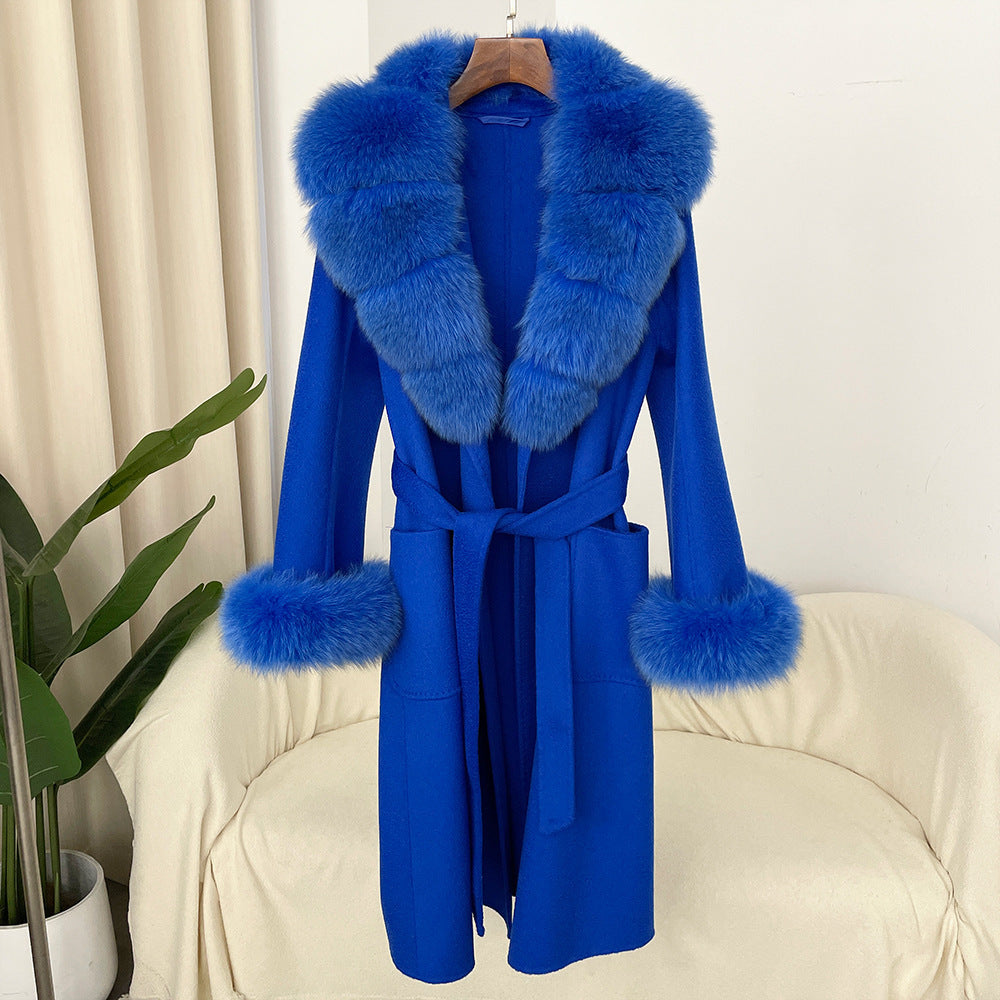 Luxe Trench Fur Coat 🔥