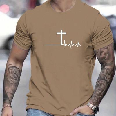 Faith Over Fear Heartbeat Cross Tee