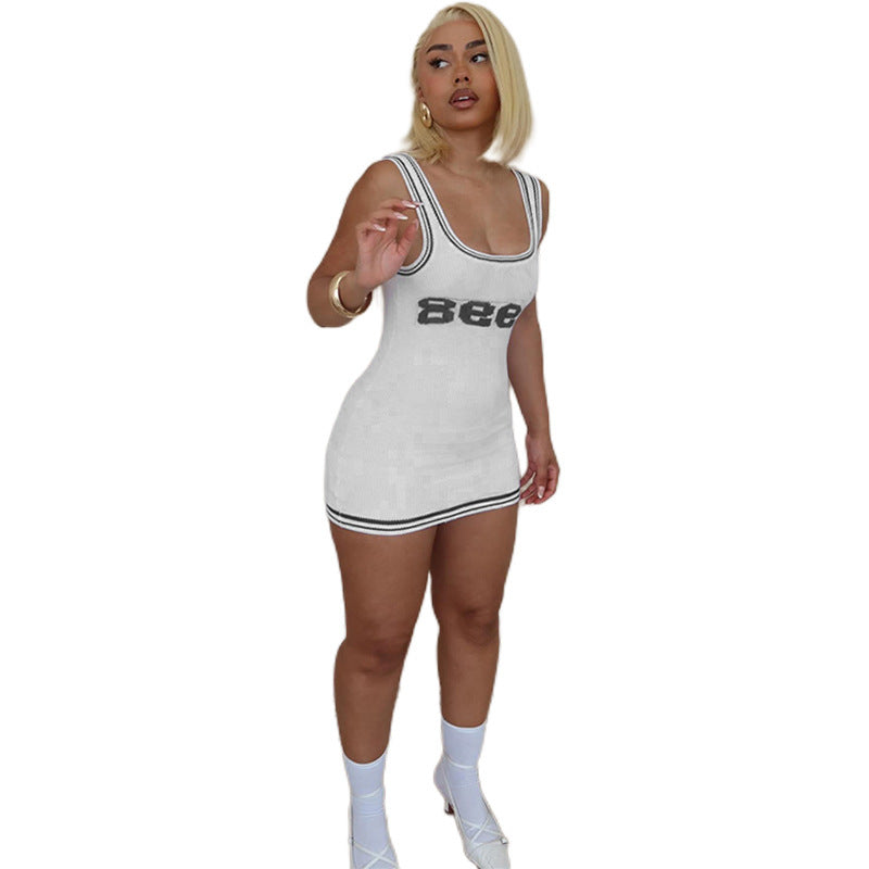 Varsity 993 Ribbed Bodycon Mini Dress