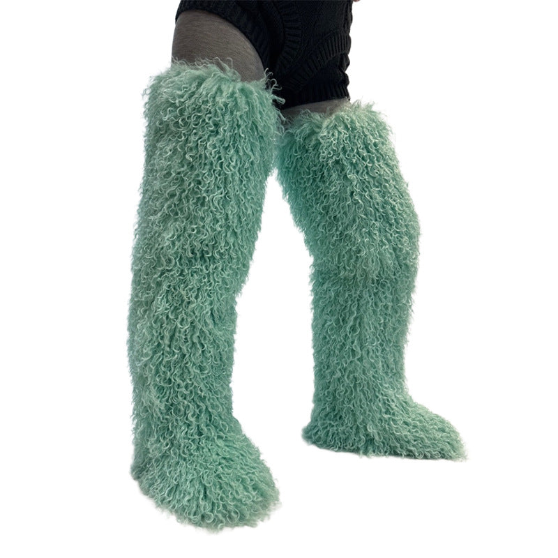 Snuggle Me Teddy Fur Boots