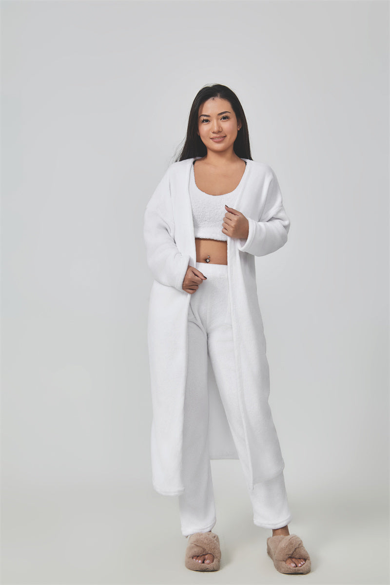 One three-piece fluffy piece set