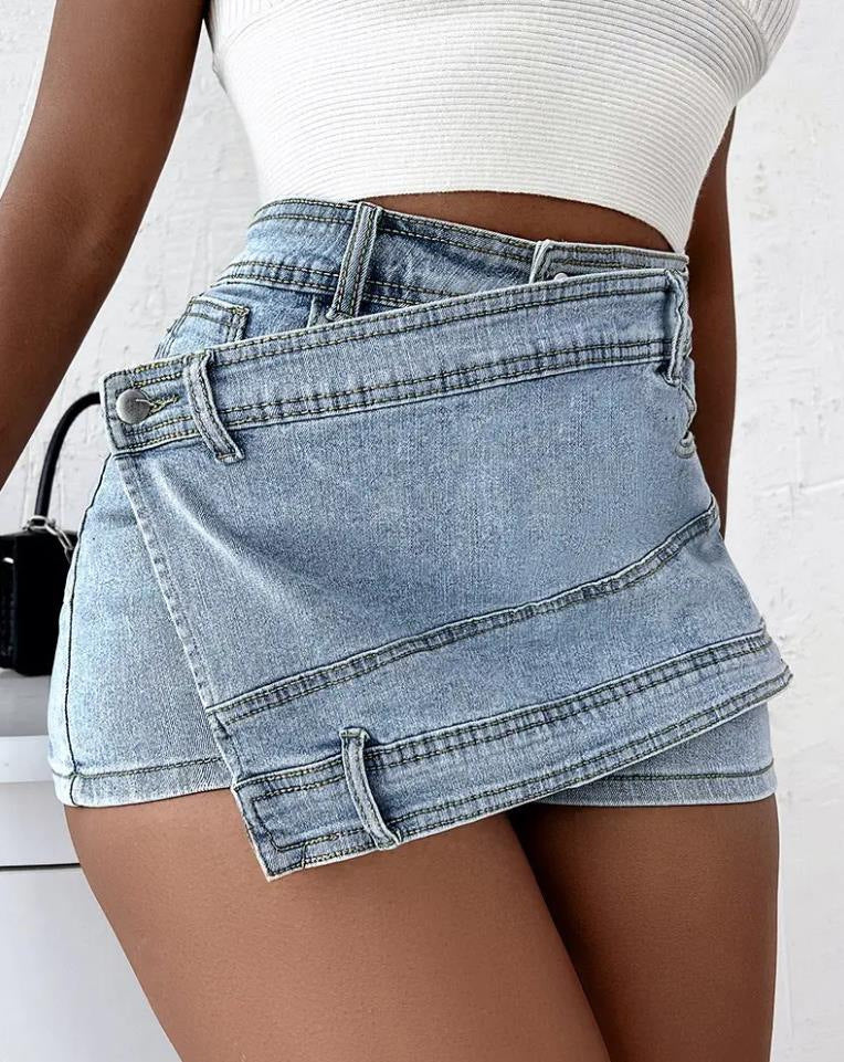 Y2K Street Vintage Denim Shorts