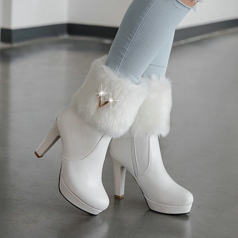 fur heels