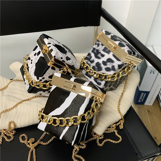 Mini Chain Small Tide Fashion Oblique Small Square Bag