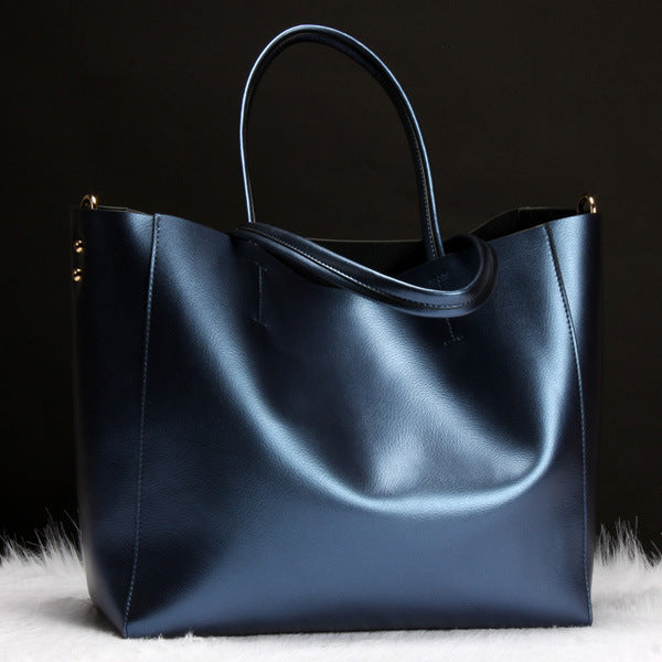 Suede tote bag