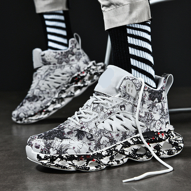 Graffiti Shock High-Top Sneakers
