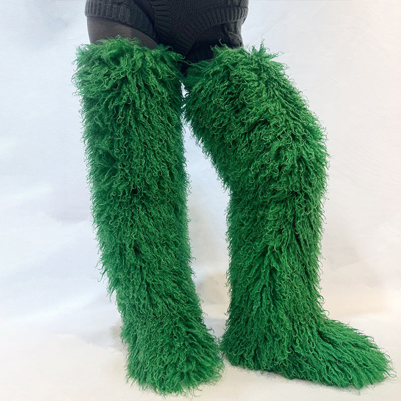 Snuggle Me Teddy Fur Boots
