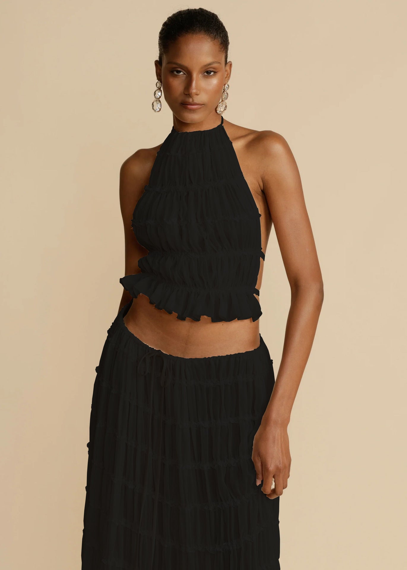 Seaside Muse Ruffle Two-Piece Set