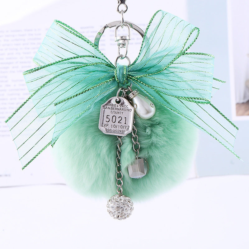 All-match bag fur ball keychain pendant