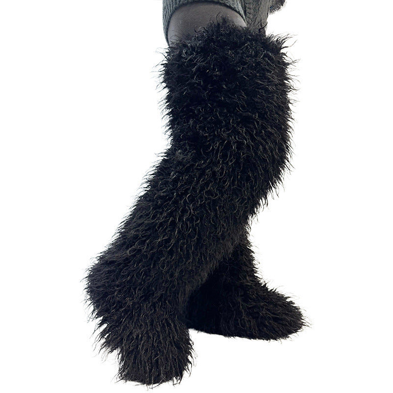 Snuggle Me Teddy Fur Boots