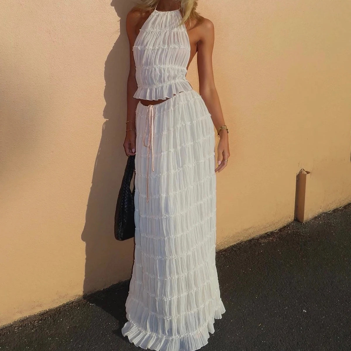 Seaside Muse Ruffle Two-Piece Set