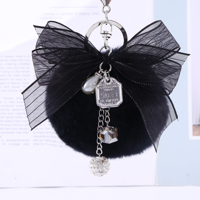 All-match bag fur ball keychain pendant