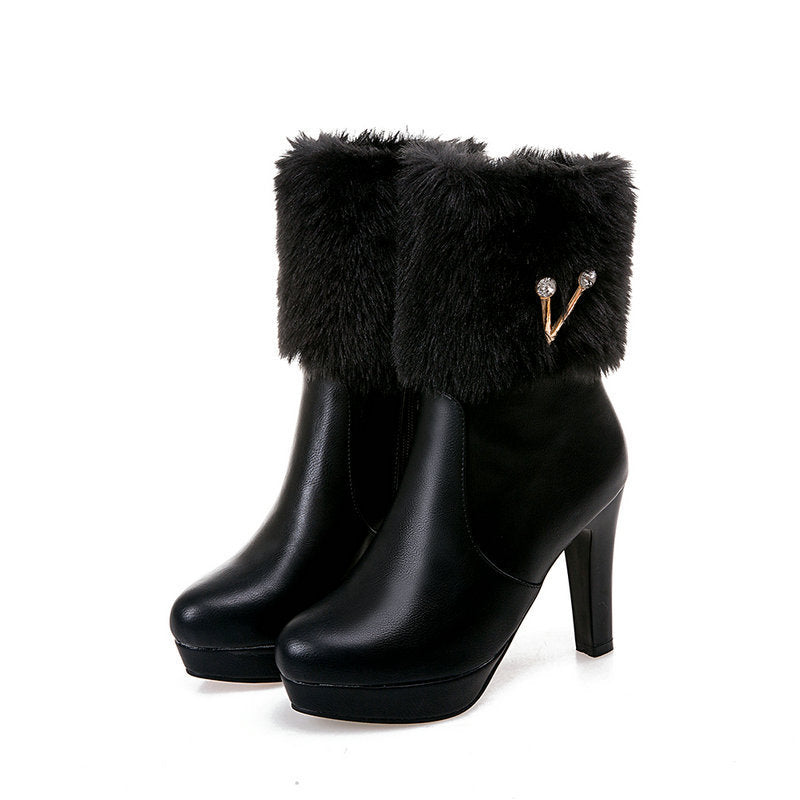 fur heels