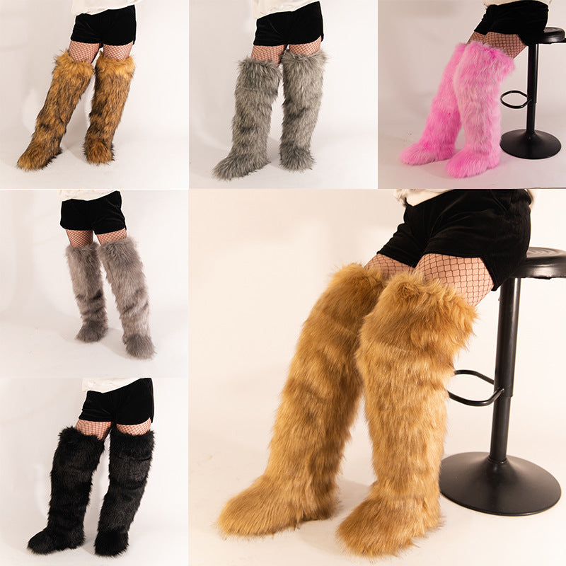 Snuggle Me Teddy Fur Boots