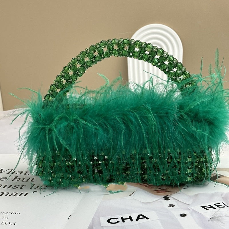 Ostrich Feather Bag