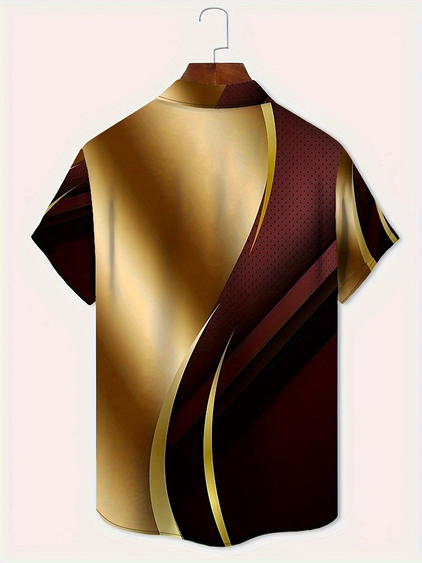 Resort Luxe Colorblock Button-Up Shirt