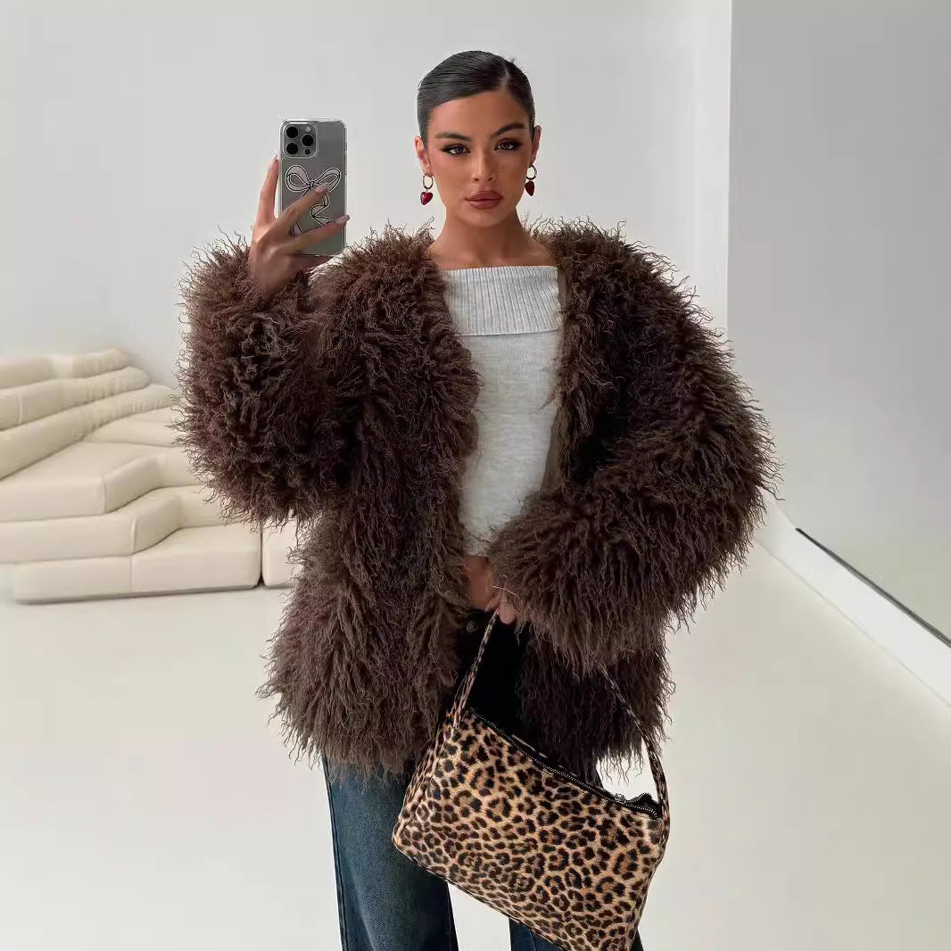The Heiress Faux Fur Statement Jacket