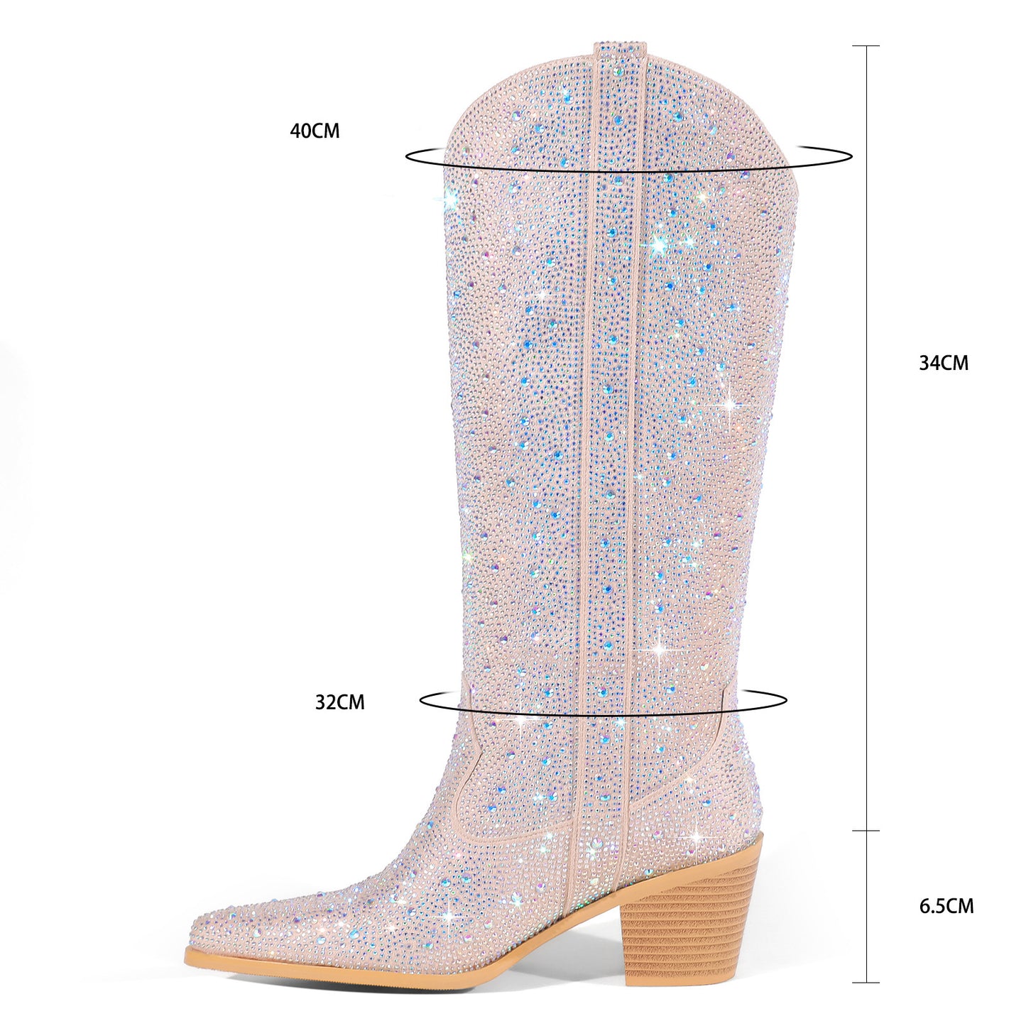 Rhinestone Women's Boots