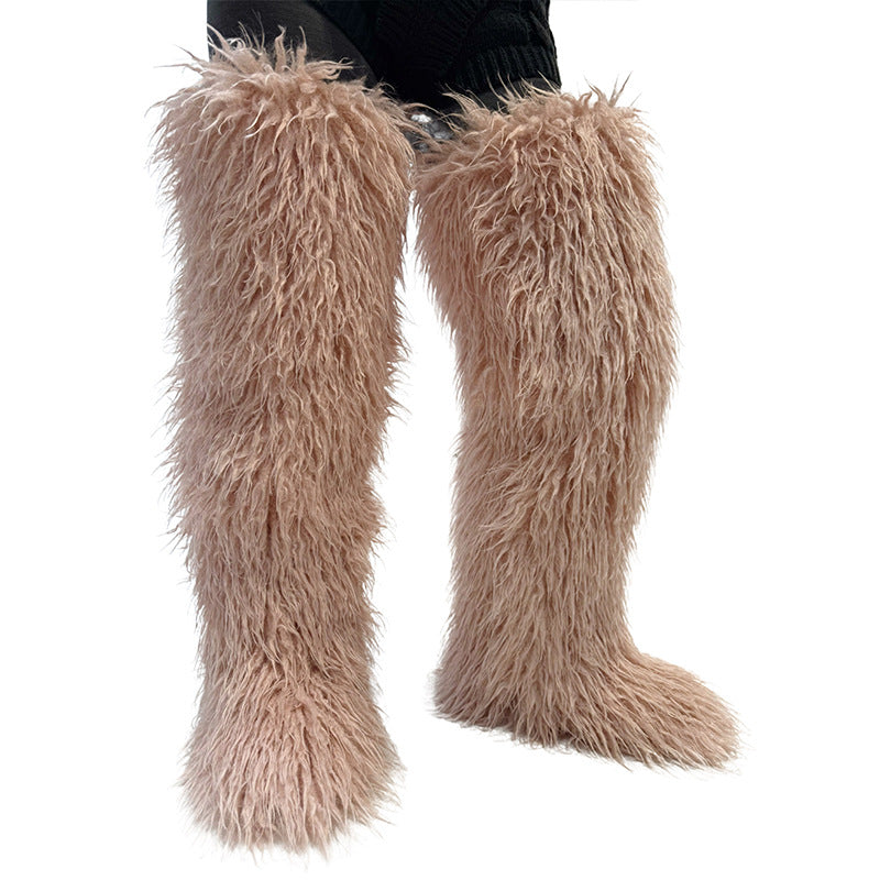 Snuggle Me Teddy Fur Boots