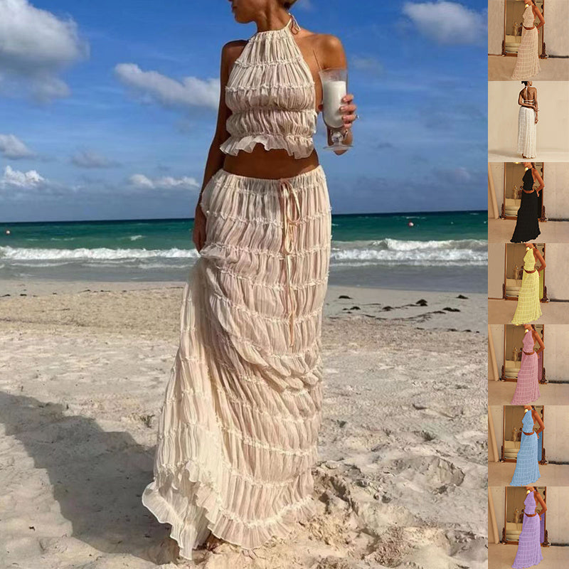 Seaside Muse Ruffle Two-Piece Set