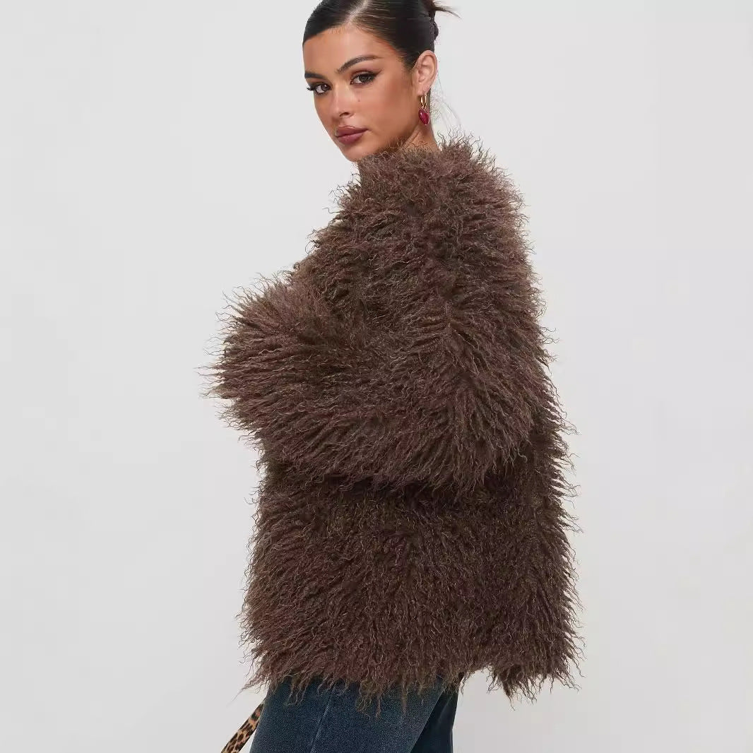 The Heiress Faux Fur Statement Jacket