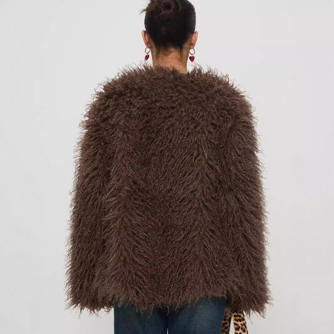 The Heiress Faux Fur Statement Jacket