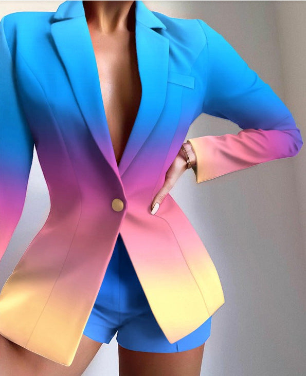 Dynasty Chain Print Blazer Dress