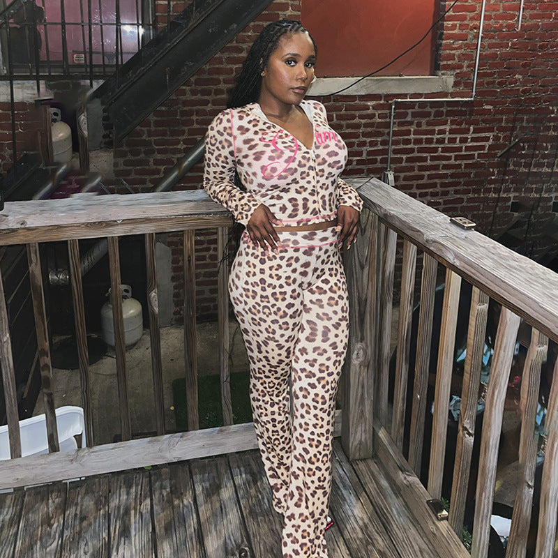 Pink Luxe Loepard Suit