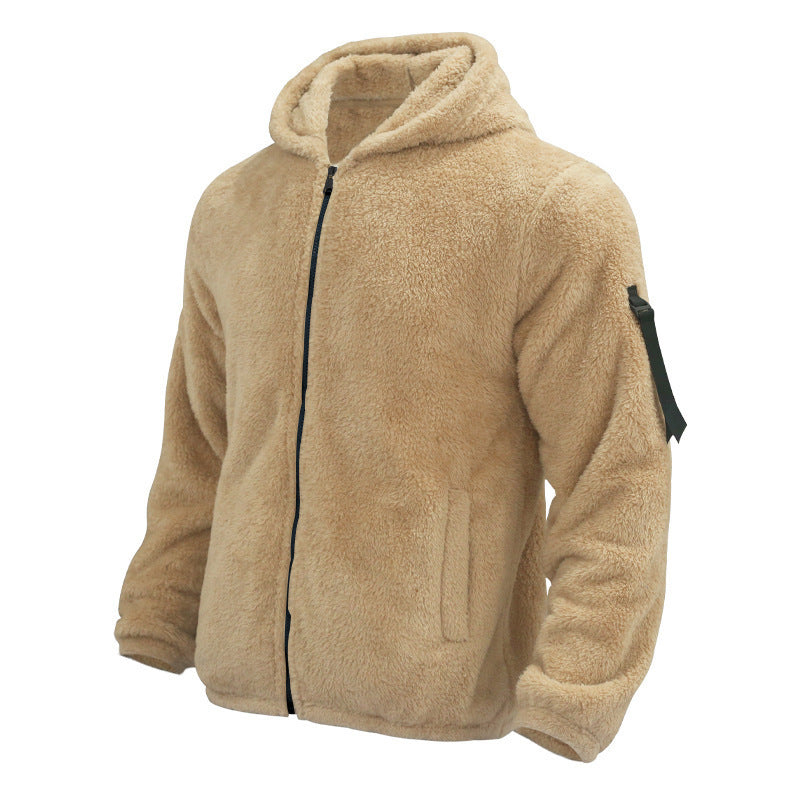 Plush Hooded Men’s Jacket