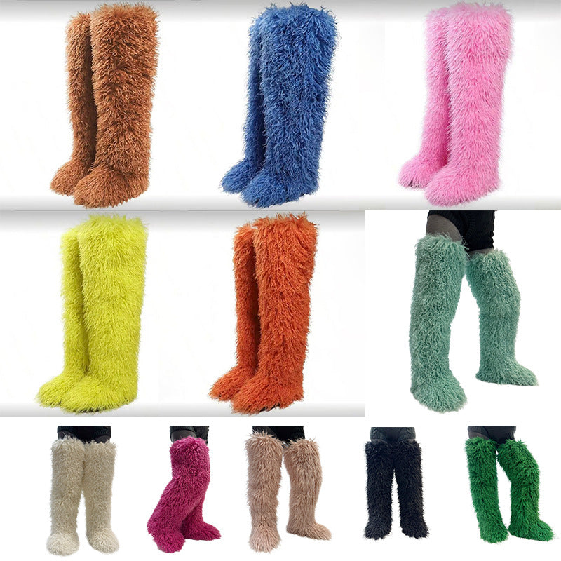 Snuggle Me Teddy Fur Boots