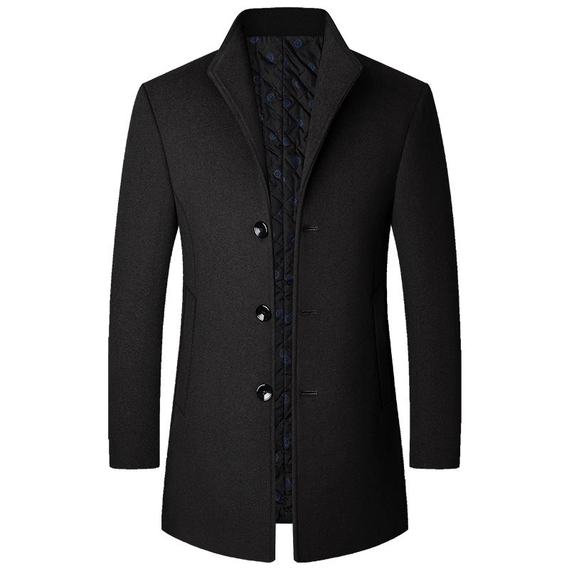 Executive Tailored Wool Coat