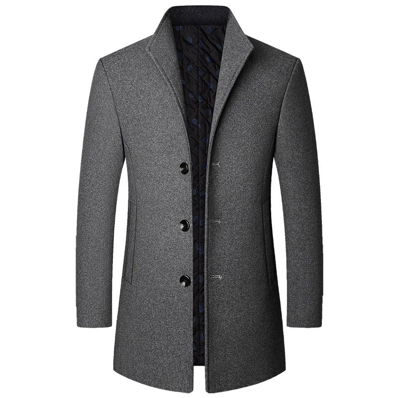 Executive Tailored Wool Coat