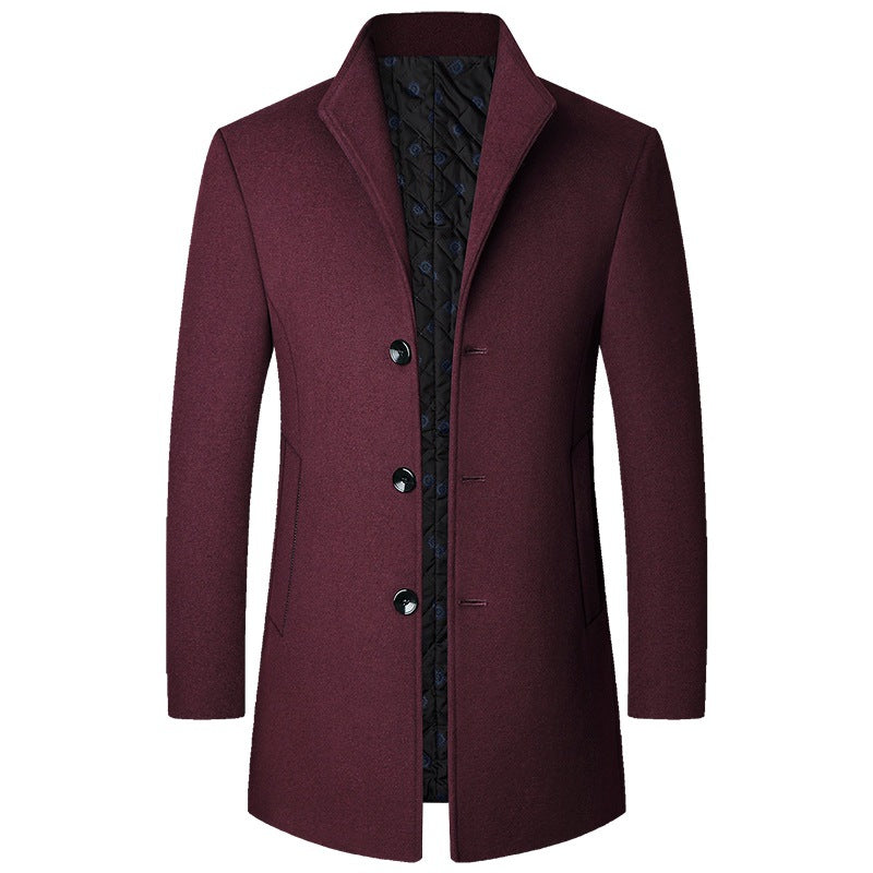 Executive Tailored Wool Coat