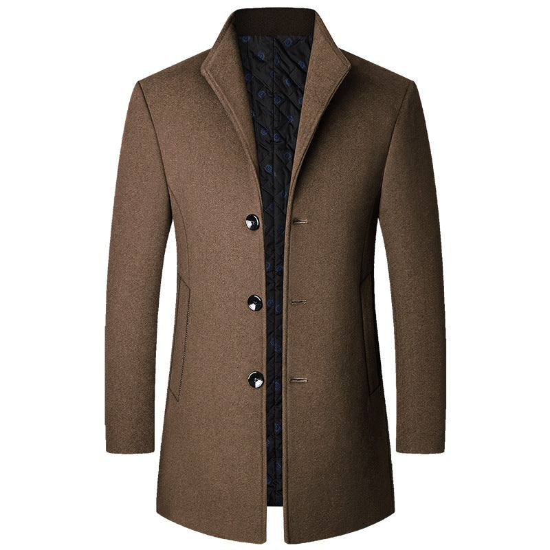 Executive Tailored Wool Coat