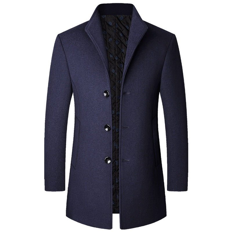 Executive Tailored Wool Coat
