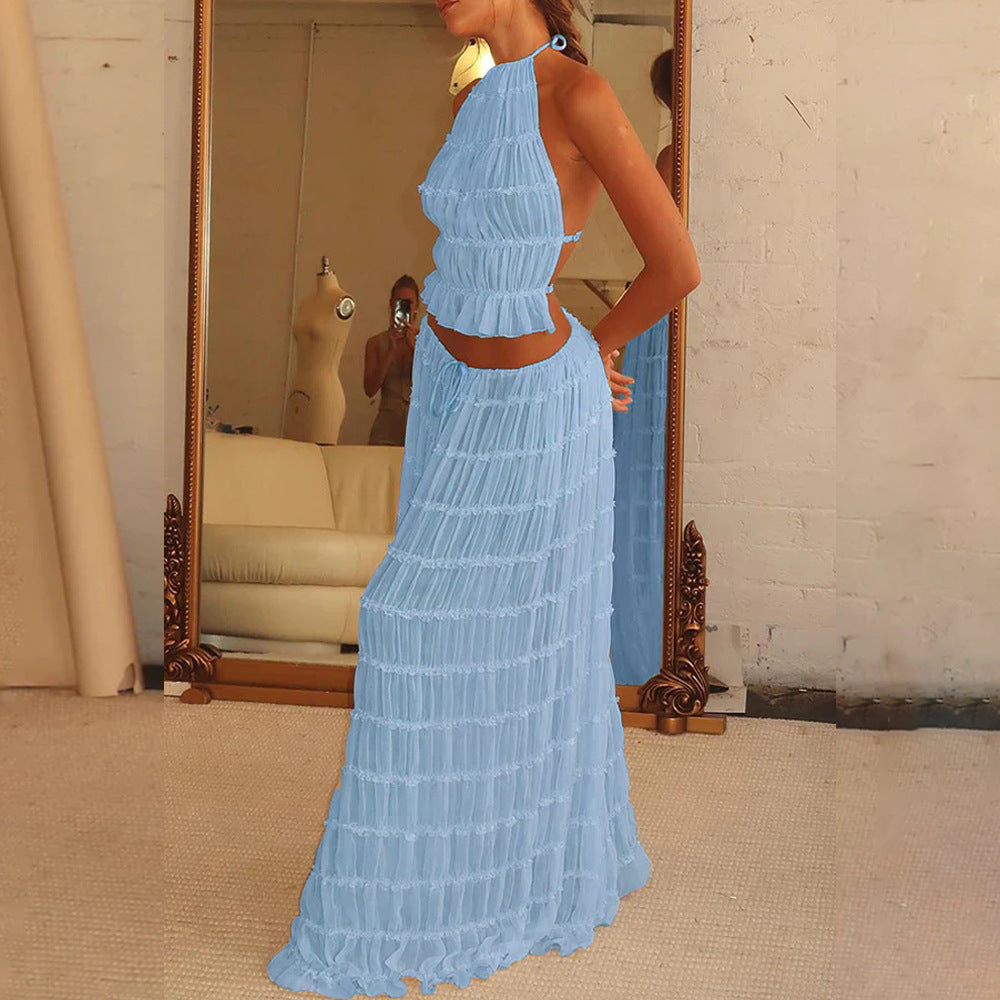 Seaside Muse Ruffle Two-Piece Set