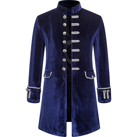 Mens Solid- Velvet Coat