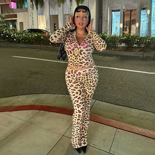 Pink Luxe Loepard Suit