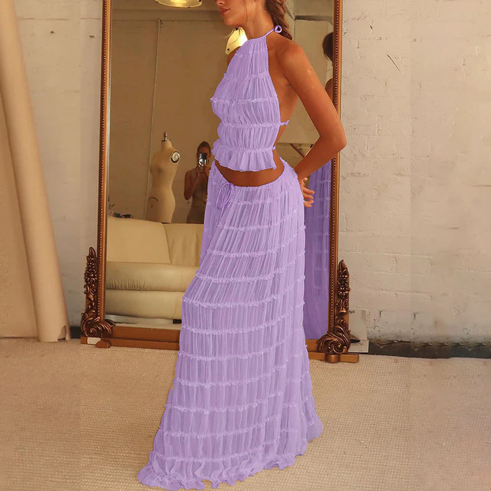 Seaside Muse Ruffle Two-Piece Set