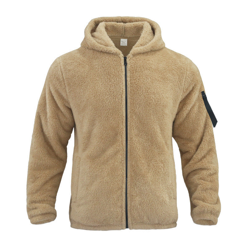 Plush Hooded Men’s Jacket