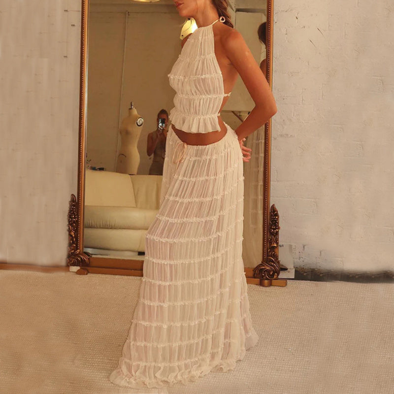Seaside Muse Ruffle Two-Piece Set