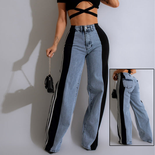 High waisted jeans