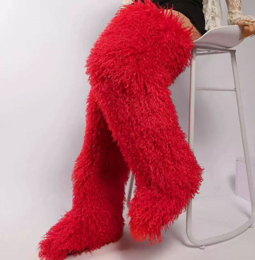 Snuggle Me Teddy Fur Boots