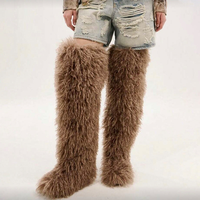 Snuggle Me Teddy Fur Boots