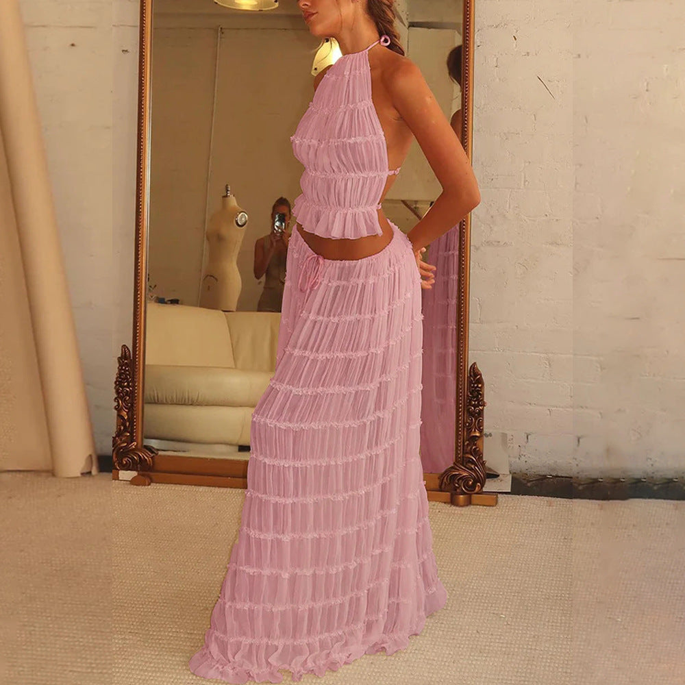 Seaside Muse Ruffle Two-Piece Set