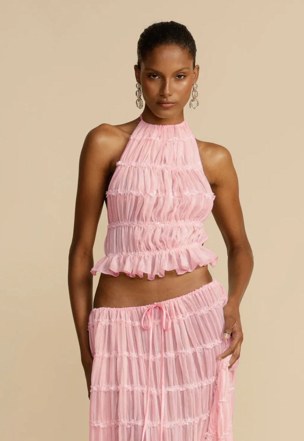 Seaside Muse Ruffle Two-Piece Set